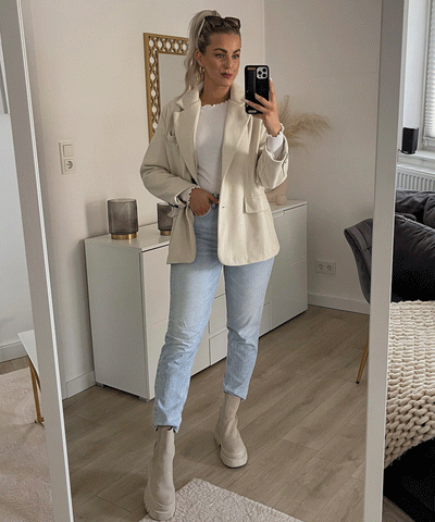 Oversize Blazer Nila Beige  Ladypolitan ♡   
