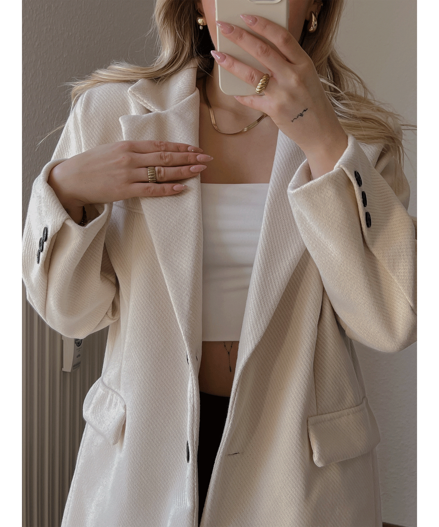 Oversize Blazer Nila Beige  Ladypolitan ♡   