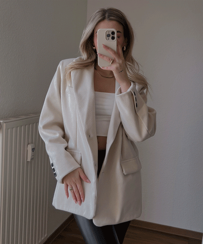 Oversize Blazer Nila Beige  Ladypolitan ♡   
