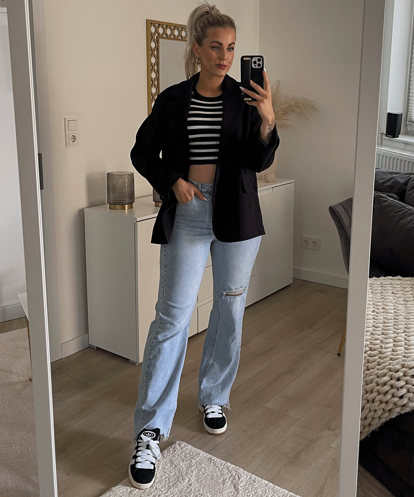 Oversize Blazer Nila Schwarz  Ladypolitan ♡   