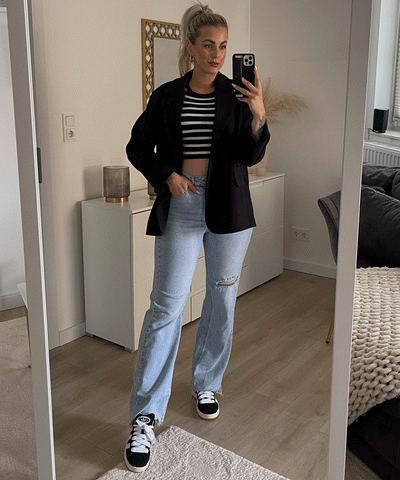 Oversize Blazer Nila Schwarz  Ladypolitan ♡   