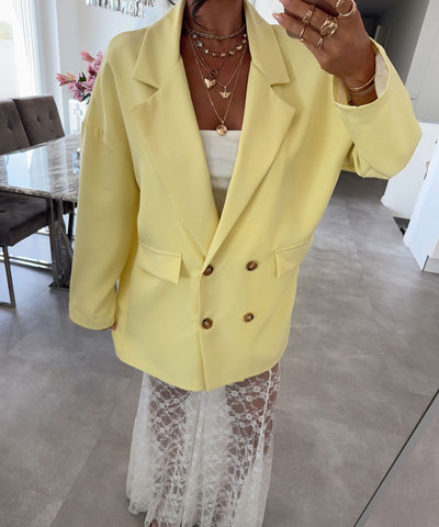 Oversize Blazer Salu Gelb Ladypolitan ♡