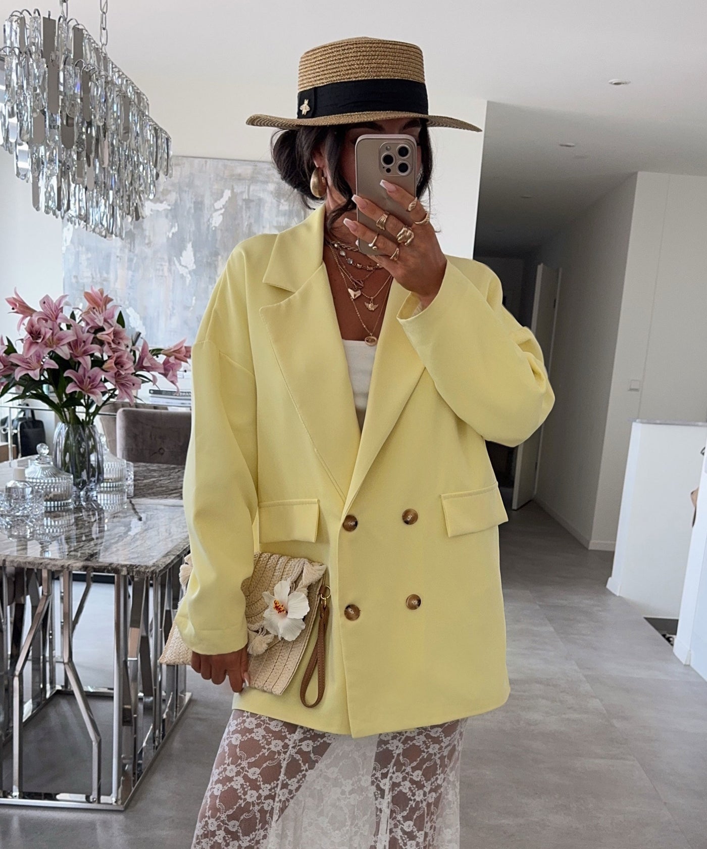 Oversize Blazer Salu Gelb Ladypolitan ♡