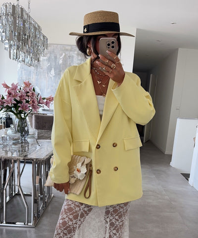 Oversize Blazer Salu Gelb Ladypolitan ♡