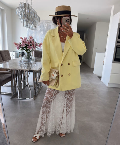 Oversize Blazer Salu Gelb Ladypolitan ♡