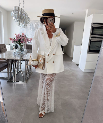 Oversize Blazer Salu Weiß Ladypolitan ♡