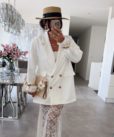 Oversize Blazer Salu Weiß Ladypolitan ♡