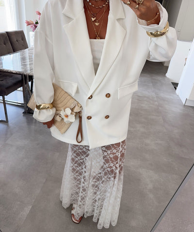 Oversize Blazer Salu Weiß Ladypolitan ♡