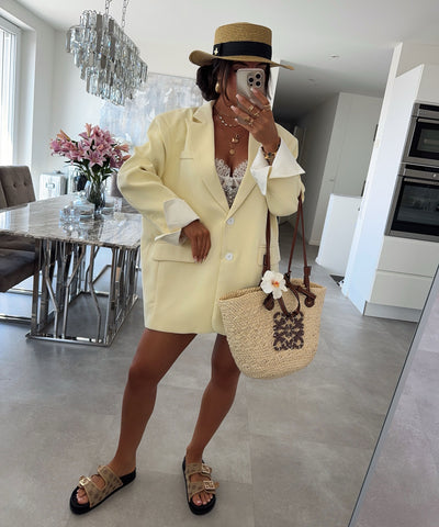 Oversize Blazer Trina Gelb Ladypolitan ♡