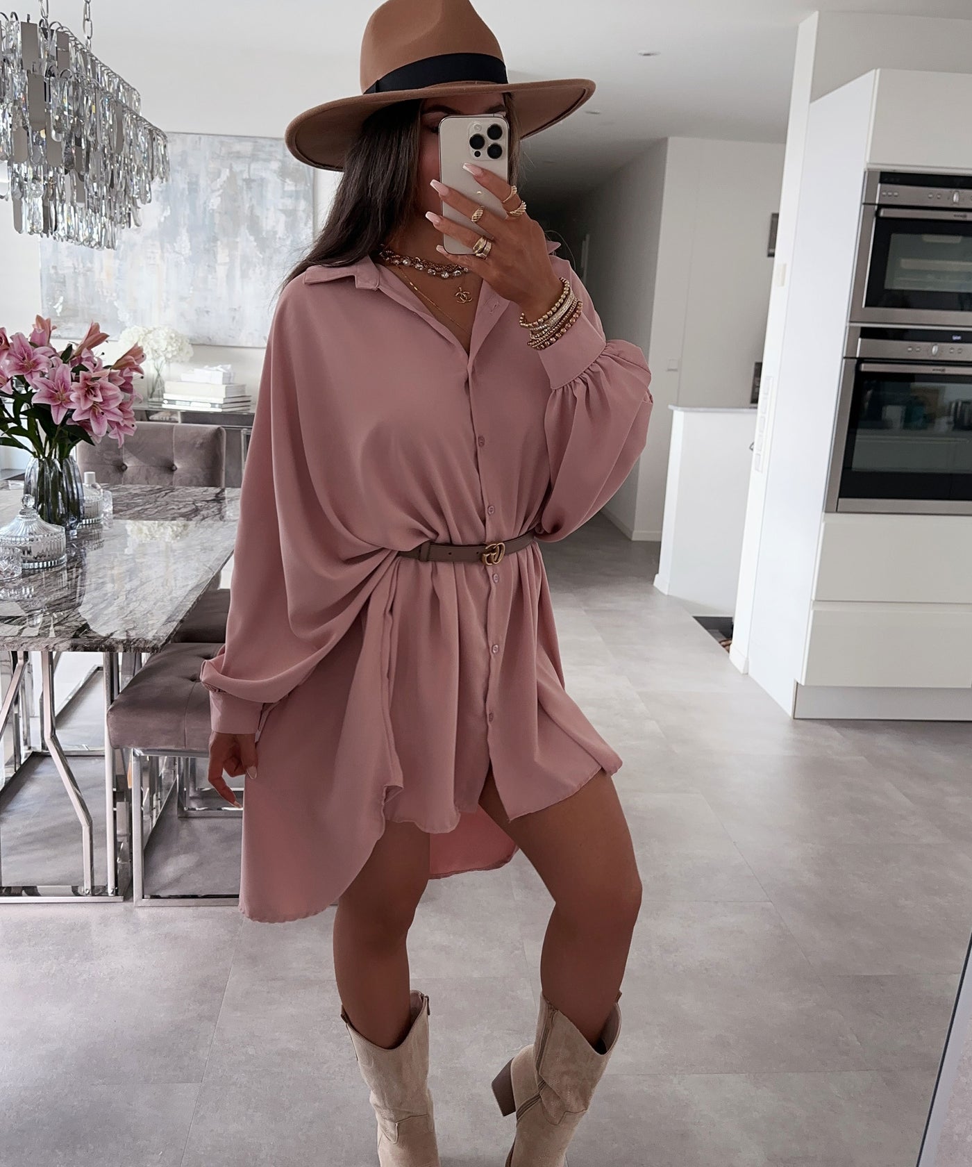 Oversize Bluse Alina Altrosa  Ladypolitan ♡   