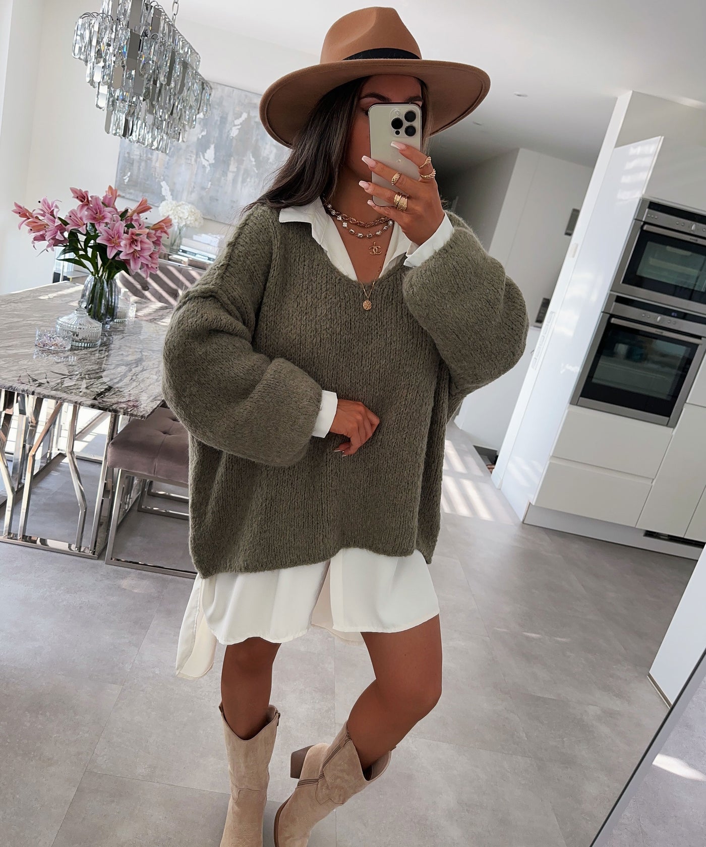Oversize Bluse Alina Weiß  Ladypolitan ♡   