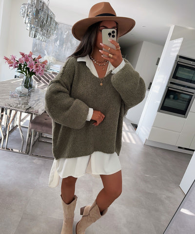 Oversize Bluse Alina Weiß  Ladypolitan ♡   