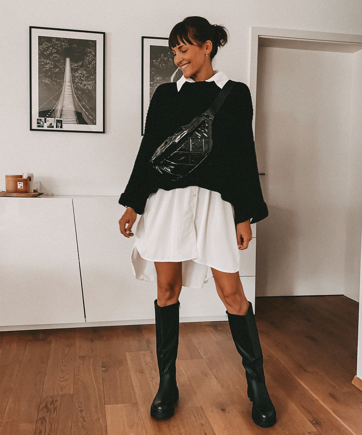 Oversize Bluse Alina Weiß  Ladypolitan ♡   