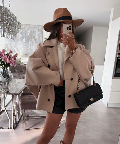 Oversize Jacke Joana Beige  Ladypolitan ♡   