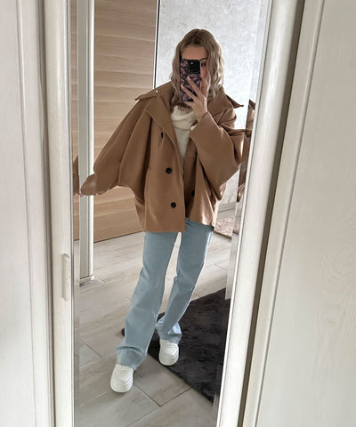 Oversize Jacke Joana Camel  Ladypolitan ♡   