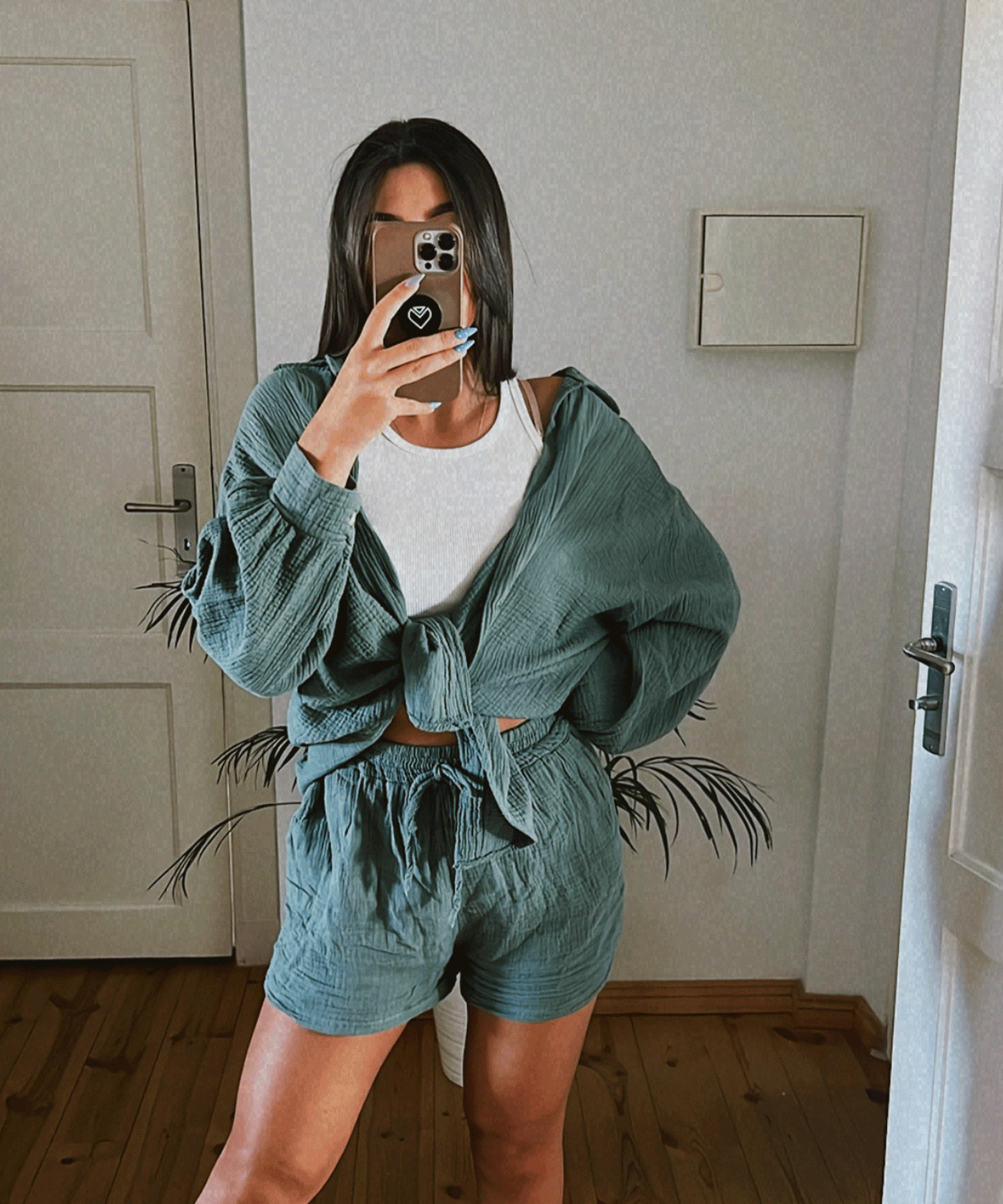 Oversize Musselin Set Alva Khaki  Ladypolitan ♡   