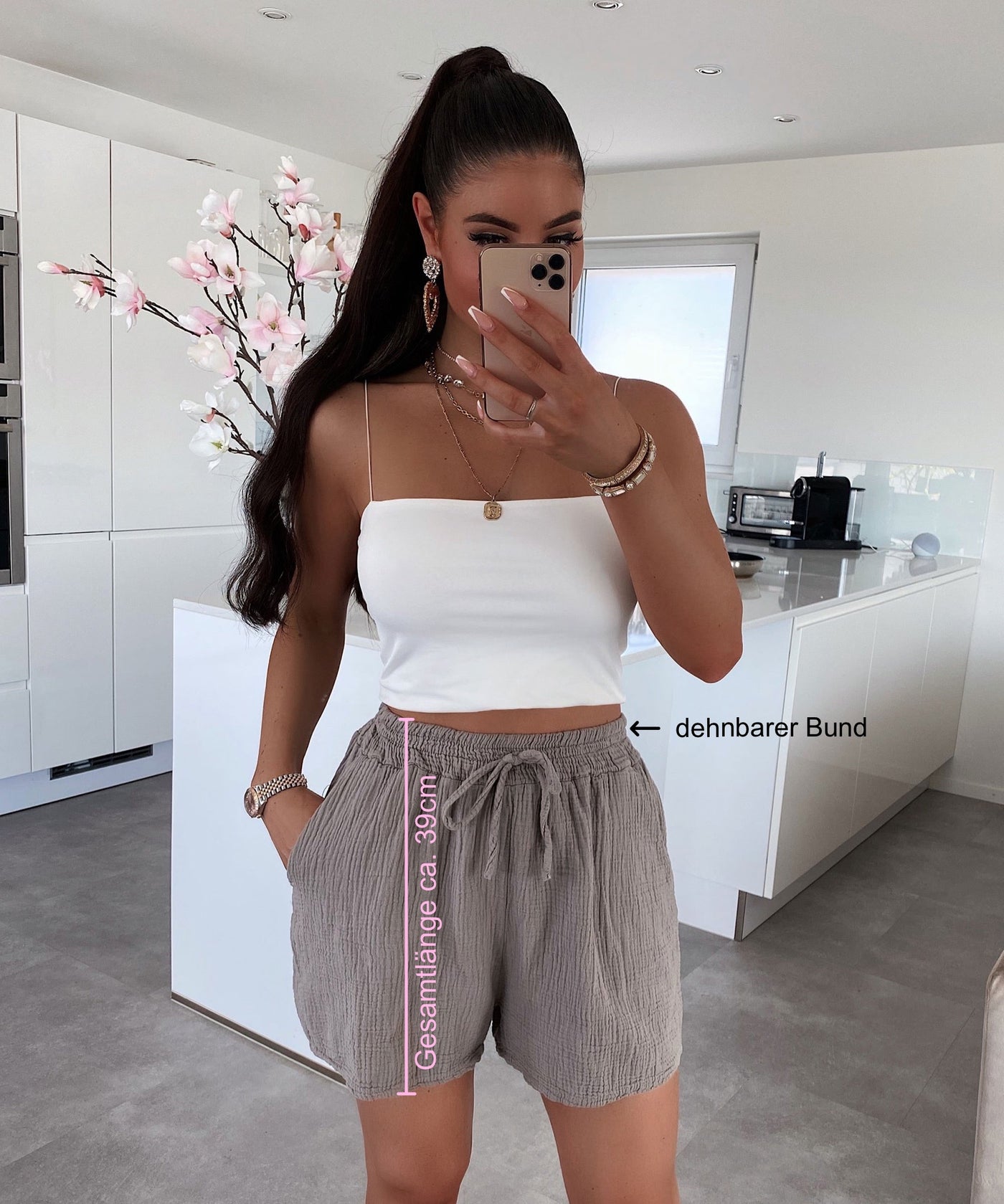 Oversize Musselin Set Alva Taupe  Ladypolitan ♡   