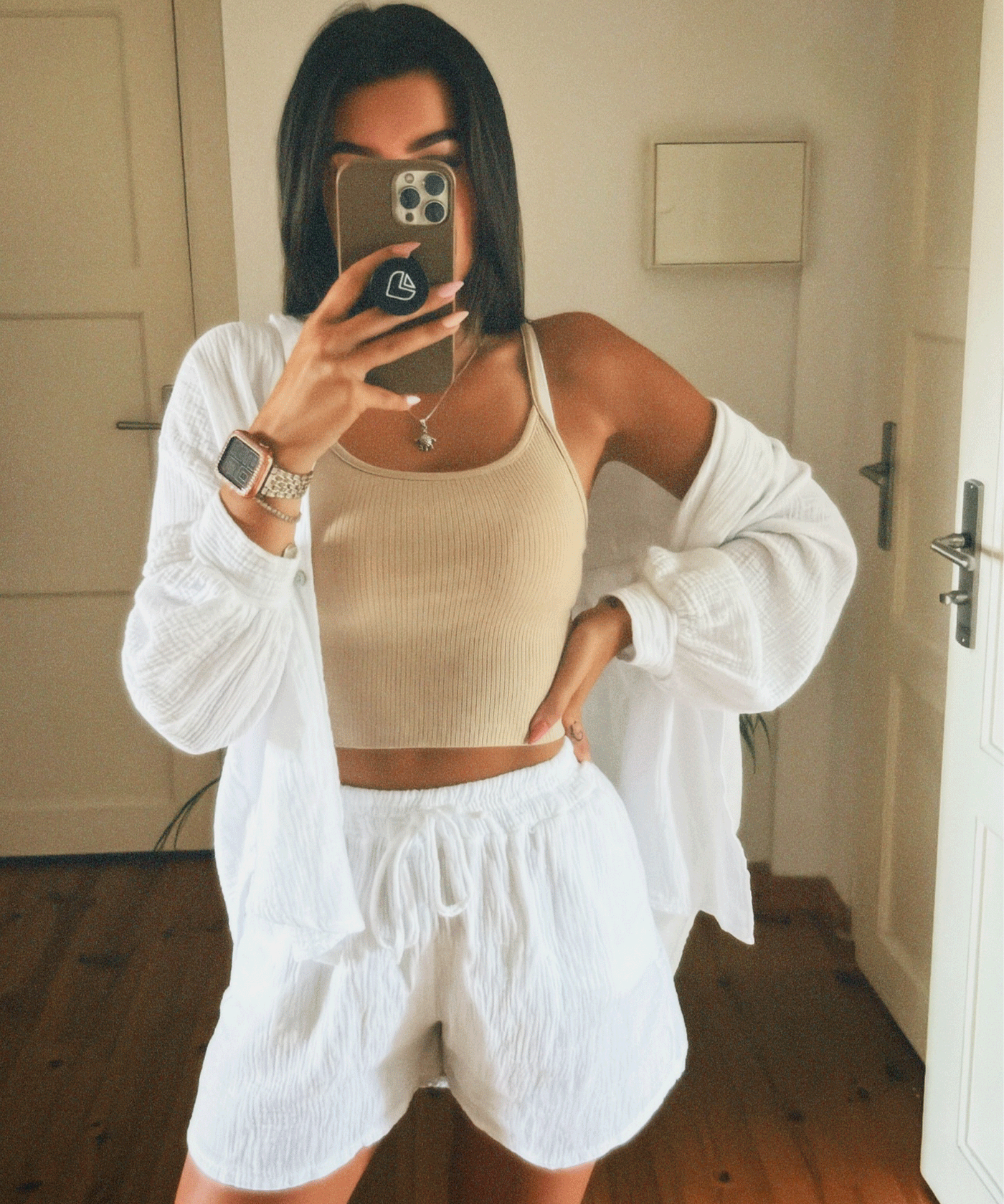 Oversize Musselin Set Alva Weiß  Ladypolitan ♡   