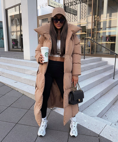 Oversize Parka Kyleih Camel  Ladypolitan - Fashion Onlineshop für Damen   