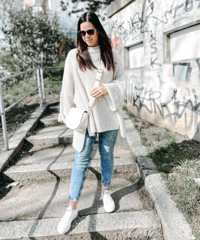 Oversize Pullover Elsa Beige  Ladypolitan ♡   