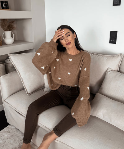 Oversize Pullover Joslin Camel  Ladypolitan ♡   