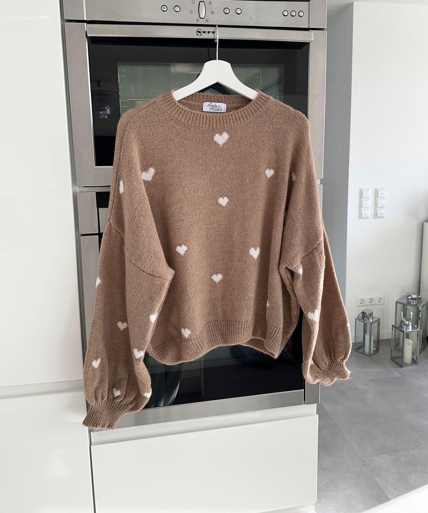 Oversize Pullover Joslin Camel  Ladypolitan ♡   
