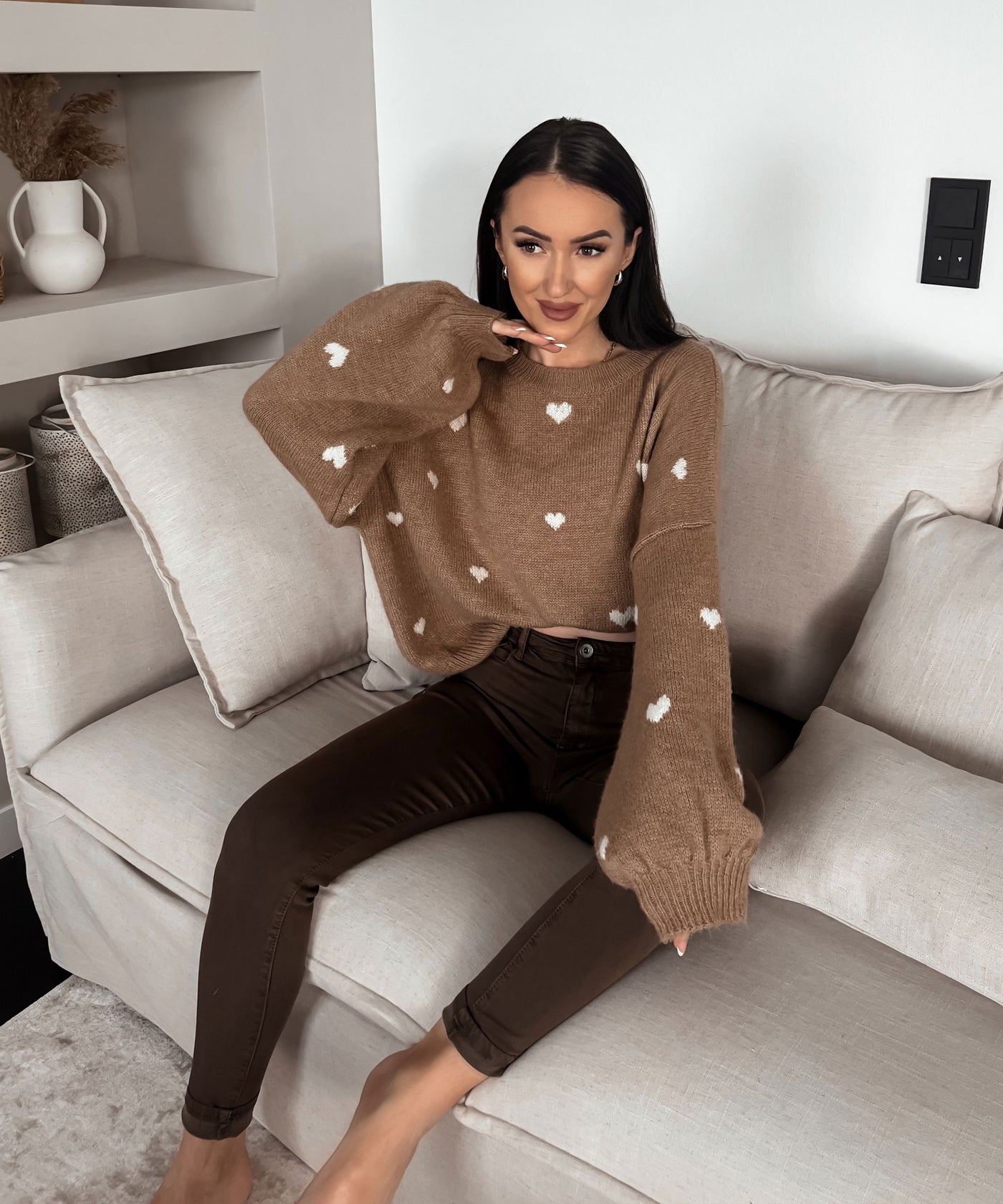 Oversize Pullover Joslin Camel  Ladypolitan ♡   