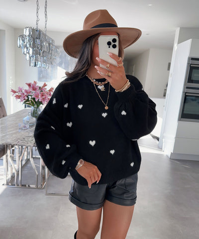 Oversize Pullover Joslin Schwarz  Ladypolitan ♡   