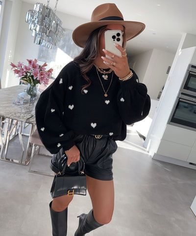 Oversize Pullover Joslin Schwarz  Ladypolitan ♡   