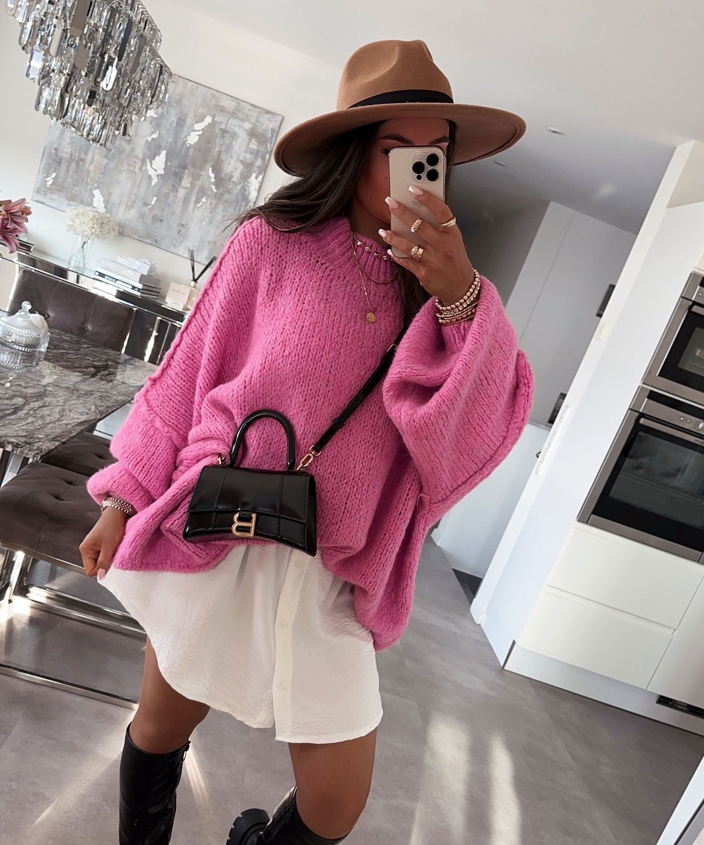Oversize Pullover Nata Fuchsia Pink  Ladypolitan ♡   