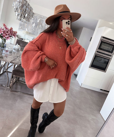 Oversize Pullover Nata Peach  Ladypolitan ♡   