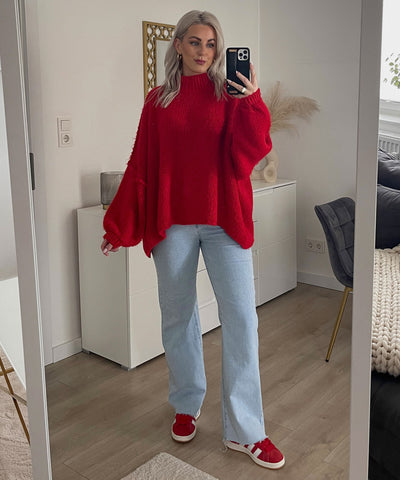 Oversize Pullover Nata Rot  Ladypolitan ♡   