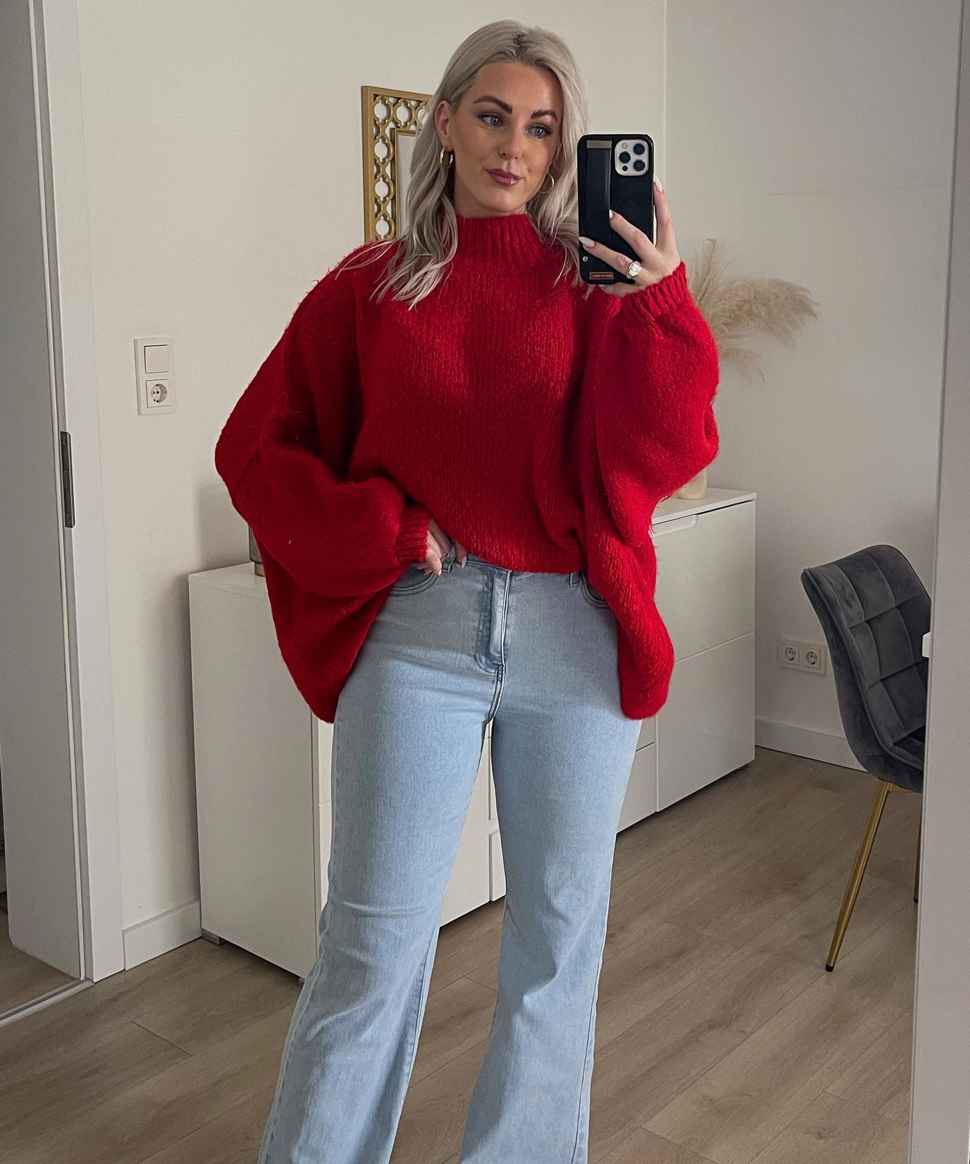Oversize Pullover Nata Rot  Ladypolitan ♡   