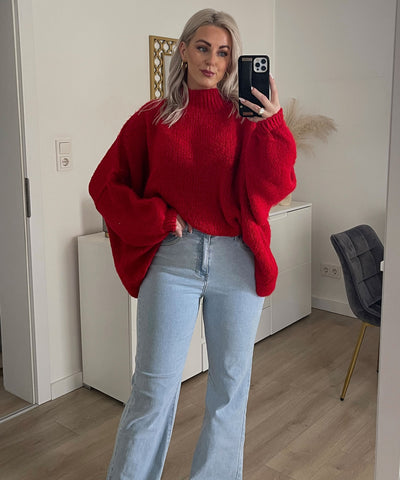 Oversize Pullover Nata Rot  Ladypolitan ♡   