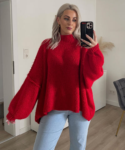 Oversize Pullover Nata Rot  Ladypolitan ♡   