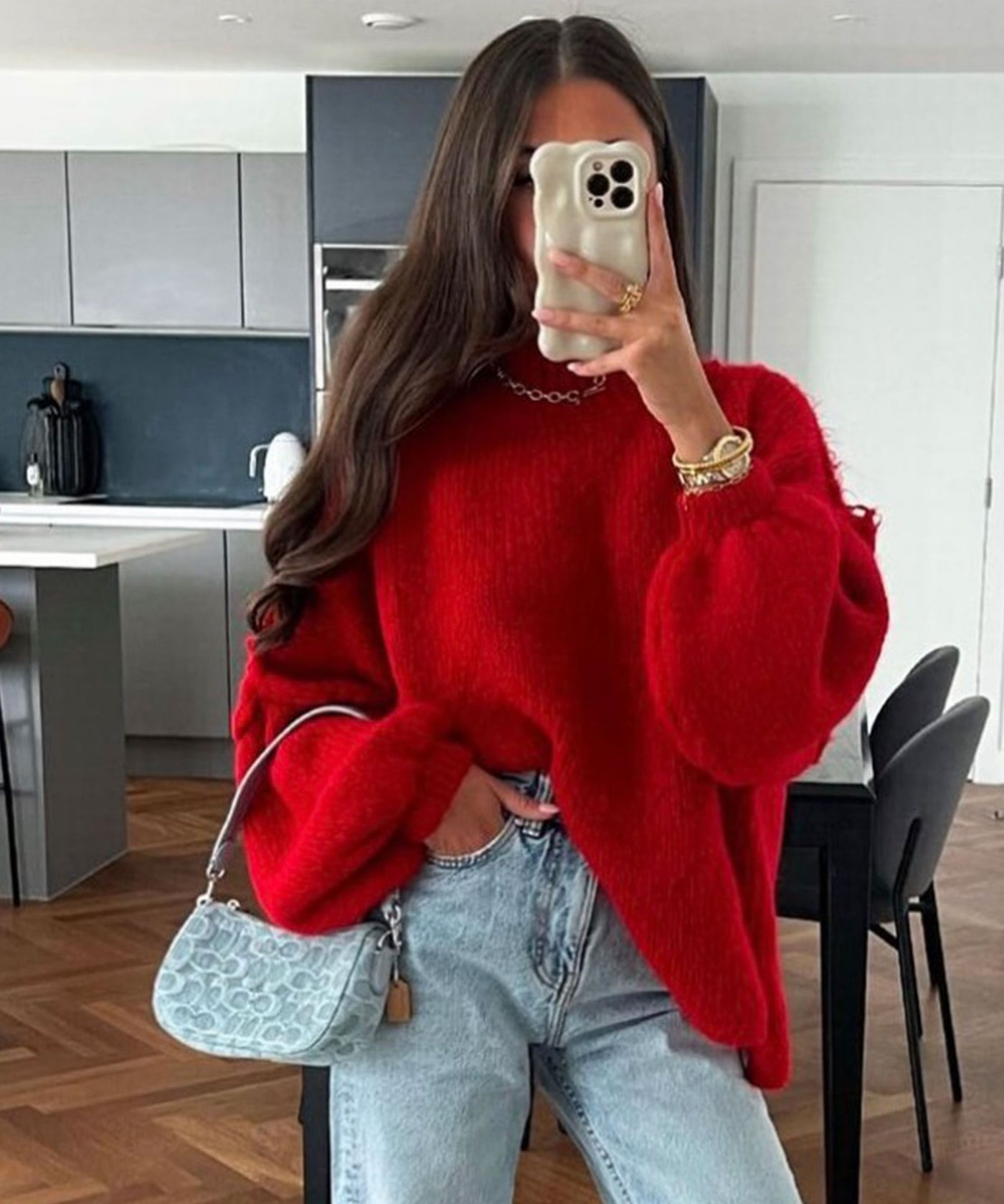 Oversize Pullover Nata Rot  Ladypolitan ♡   