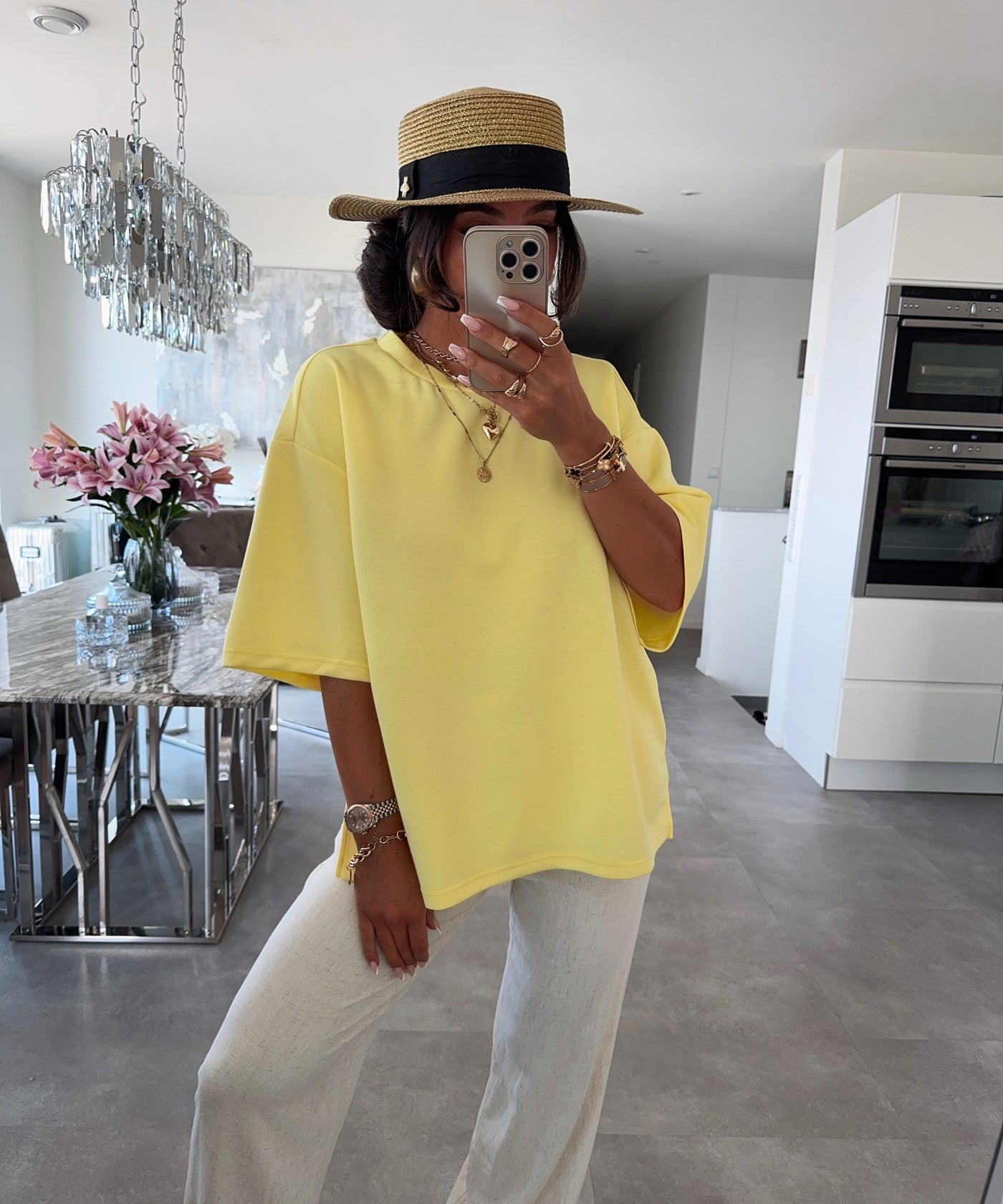 Oversize T-Shirt Negin Gelb Ladypolitan ♡