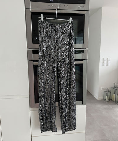 Pailletten Hose Jale Dunkelgrau  Ladypolitan ♡   