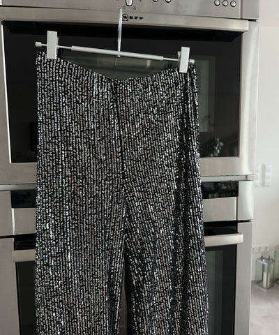 Pailletten Hose Jale Dunkelgrau  Ladypolitan ♡   