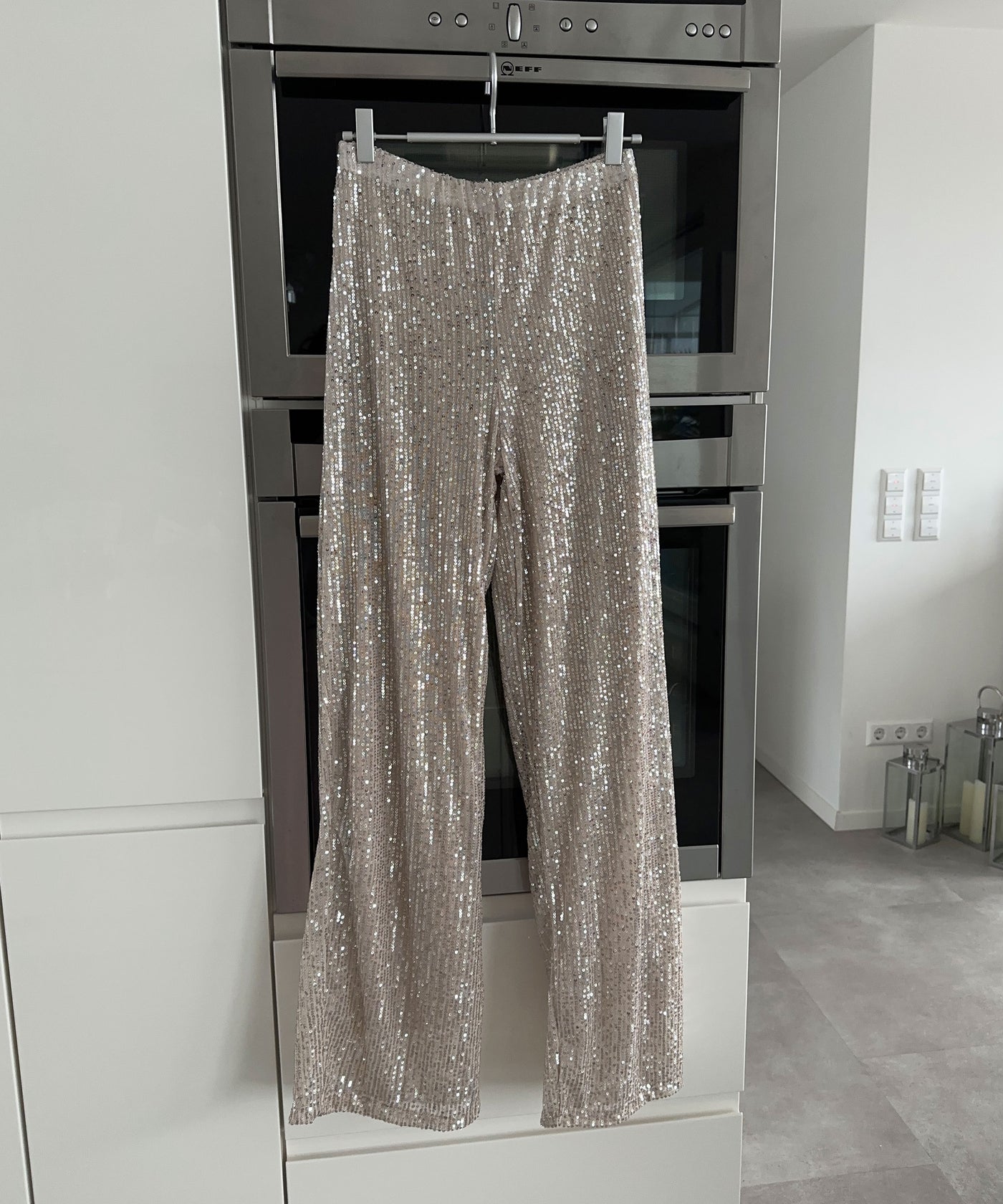 Pailletten Hose Jale Silber  Ladypolitan ♡   