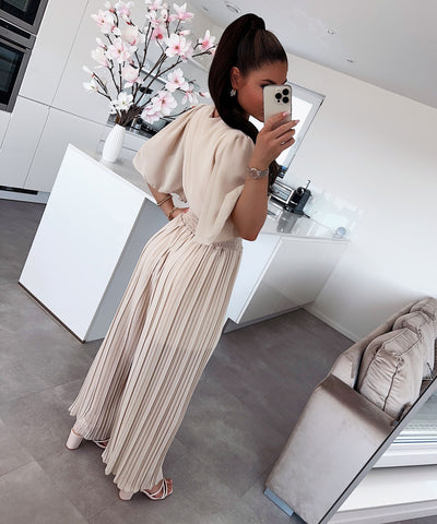 Plissee Einteiler Ambre Beige  Ladypolitan ♡   