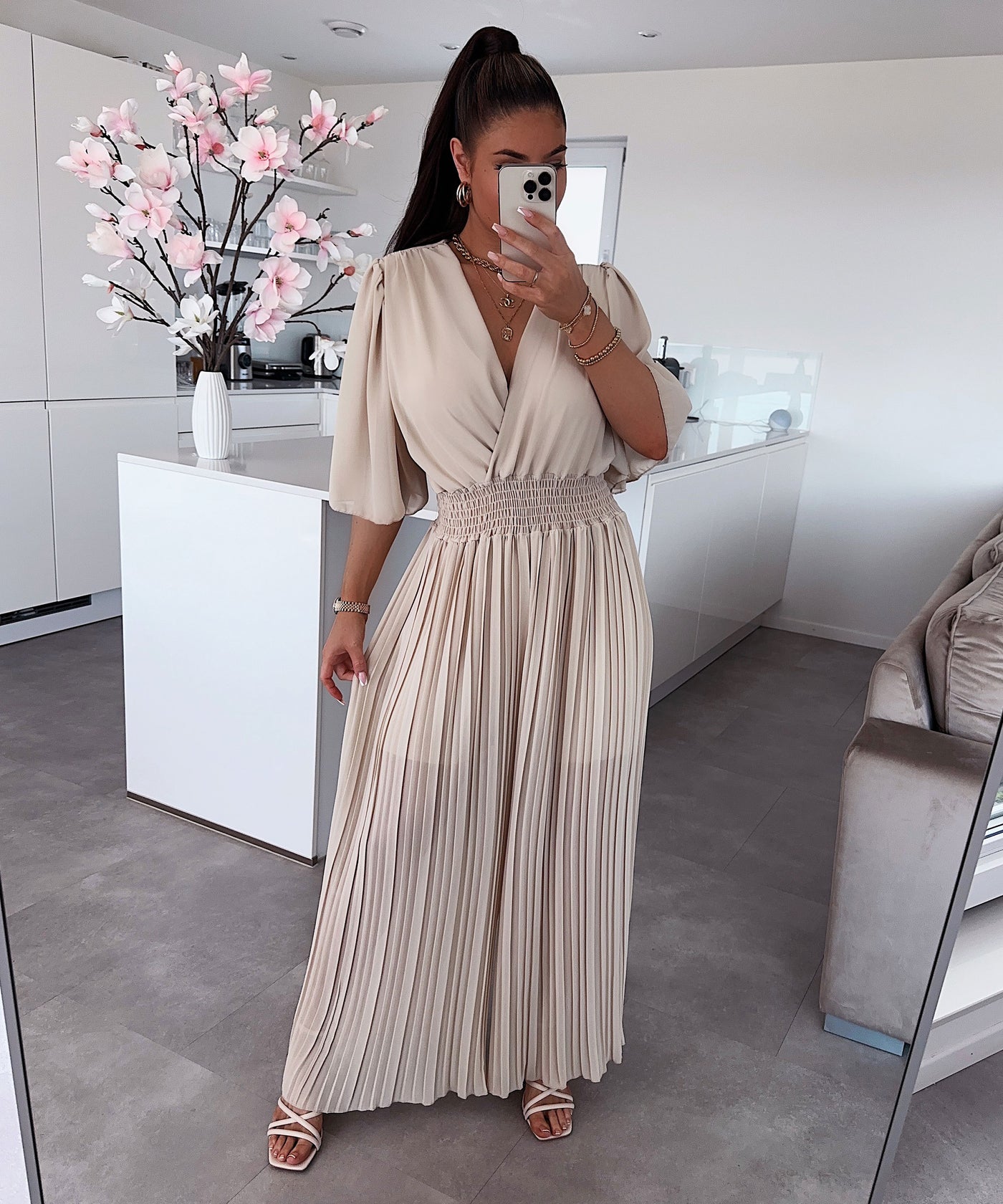 Plissee Einteiler Ambre Beige  Ladypolitan ♡   