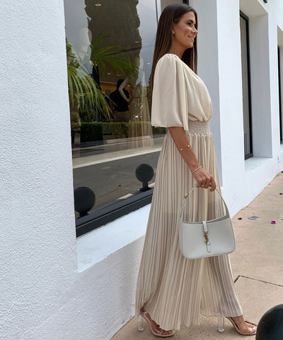 Plissee Einteiler Ambre Beige  Ladypolitan ♡   