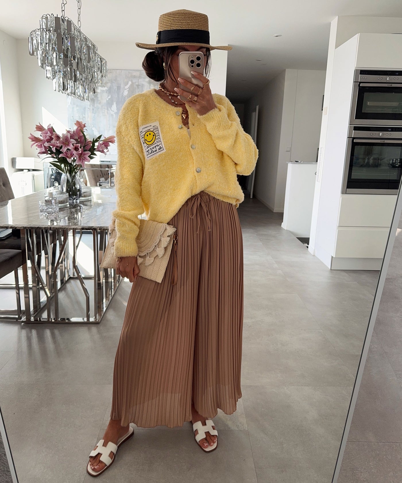 Plissee Hose Mira Camel Ladypolitan - Fashion Onlineshop für Damen