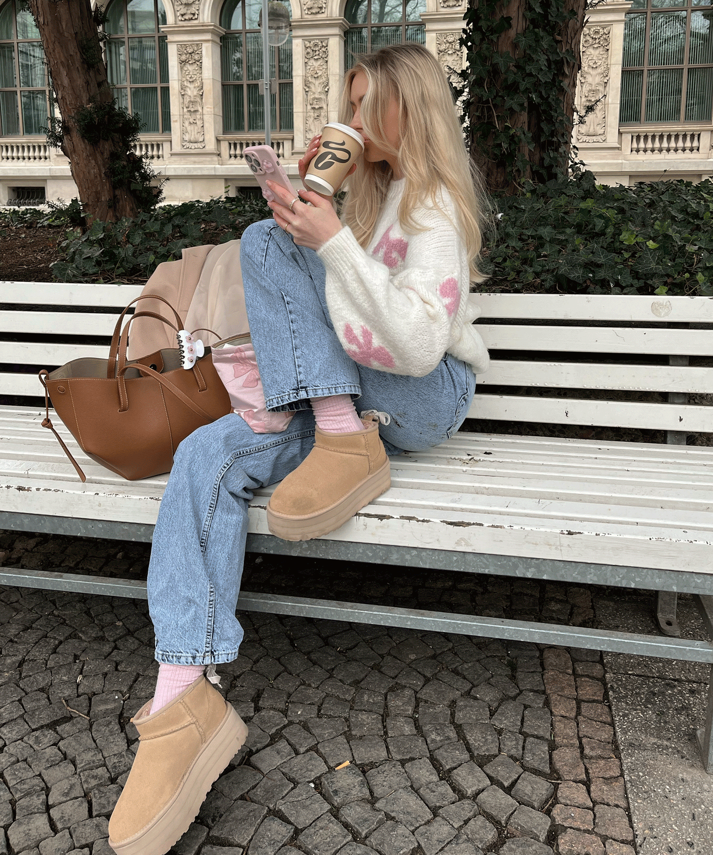 Pullover Belle Schleife Weiß  Ladypolitan ♡   