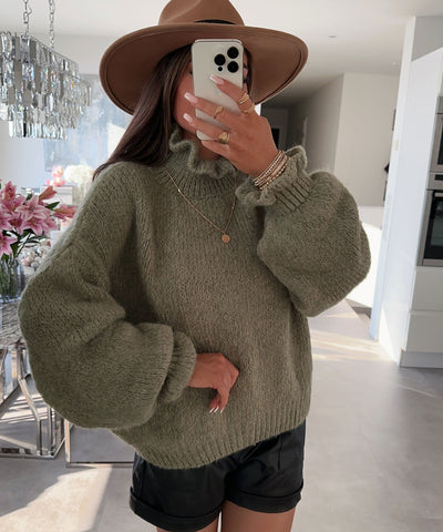 Pullover Caja Khaki  Ladypolitan ♡   