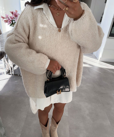 Pullover Cinderella Beige  Ladypolitan ♡   
