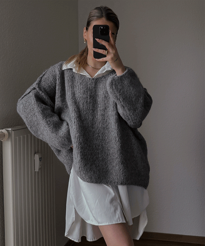 Pullover Cinderella Dunkelgrau  Ladypolitan ♡   