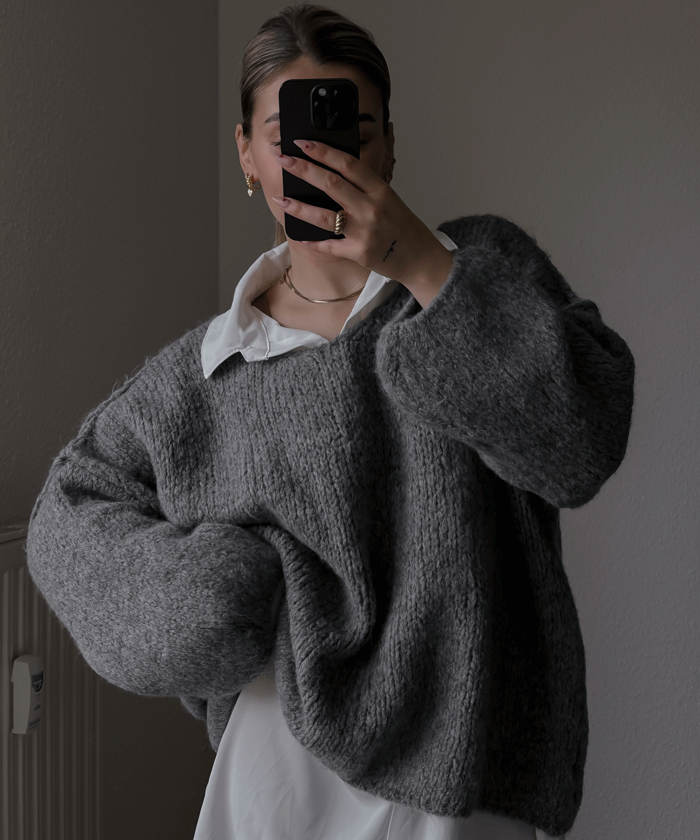 Pullover Cinderella Dunkelgrau  Ladypolitan ♡   