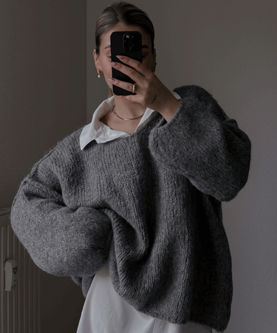 Pullover Cinderella Dunkelgrau  Ladypolitan ♡   